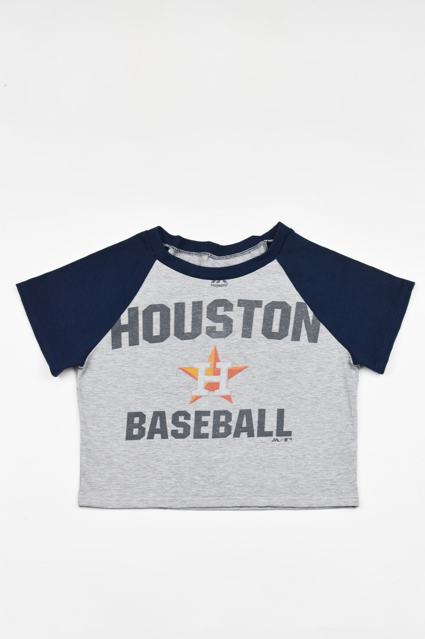 Upcycled Astros Baby Tee - Tonguetied Apparel