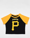 Upcycled Pirates Baby Tee