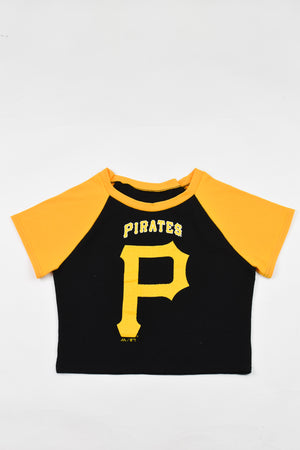 Upcycled Pirates Baby Tee