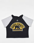 Upcycled Bruins Baby Tee