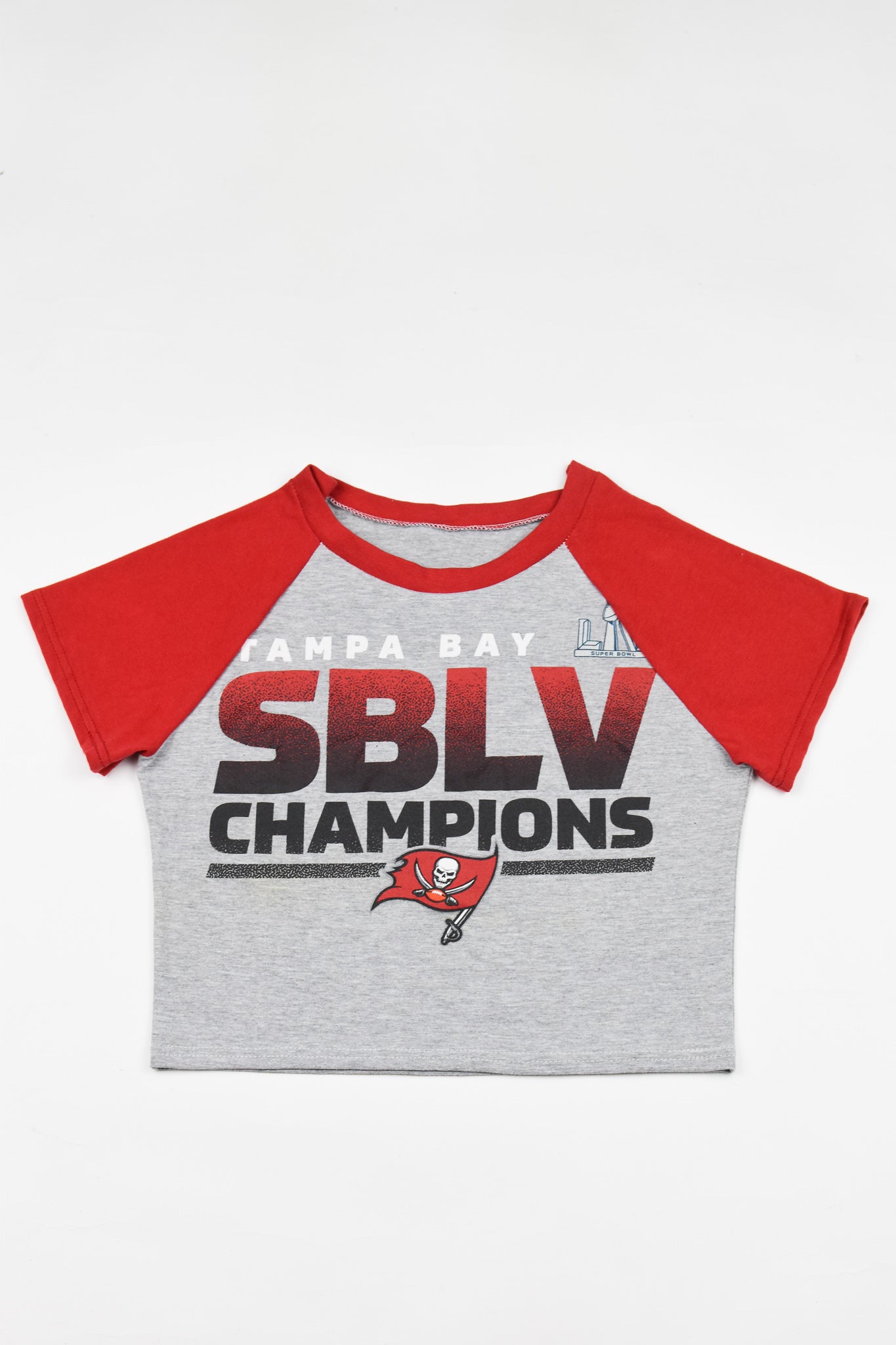 Upcycled Buccaneers Baby Tee