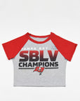 Upcycled Buccaneers Baby Tee