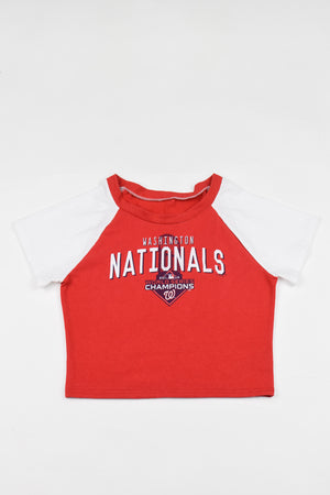 Upcycled Nationals Baby Tee