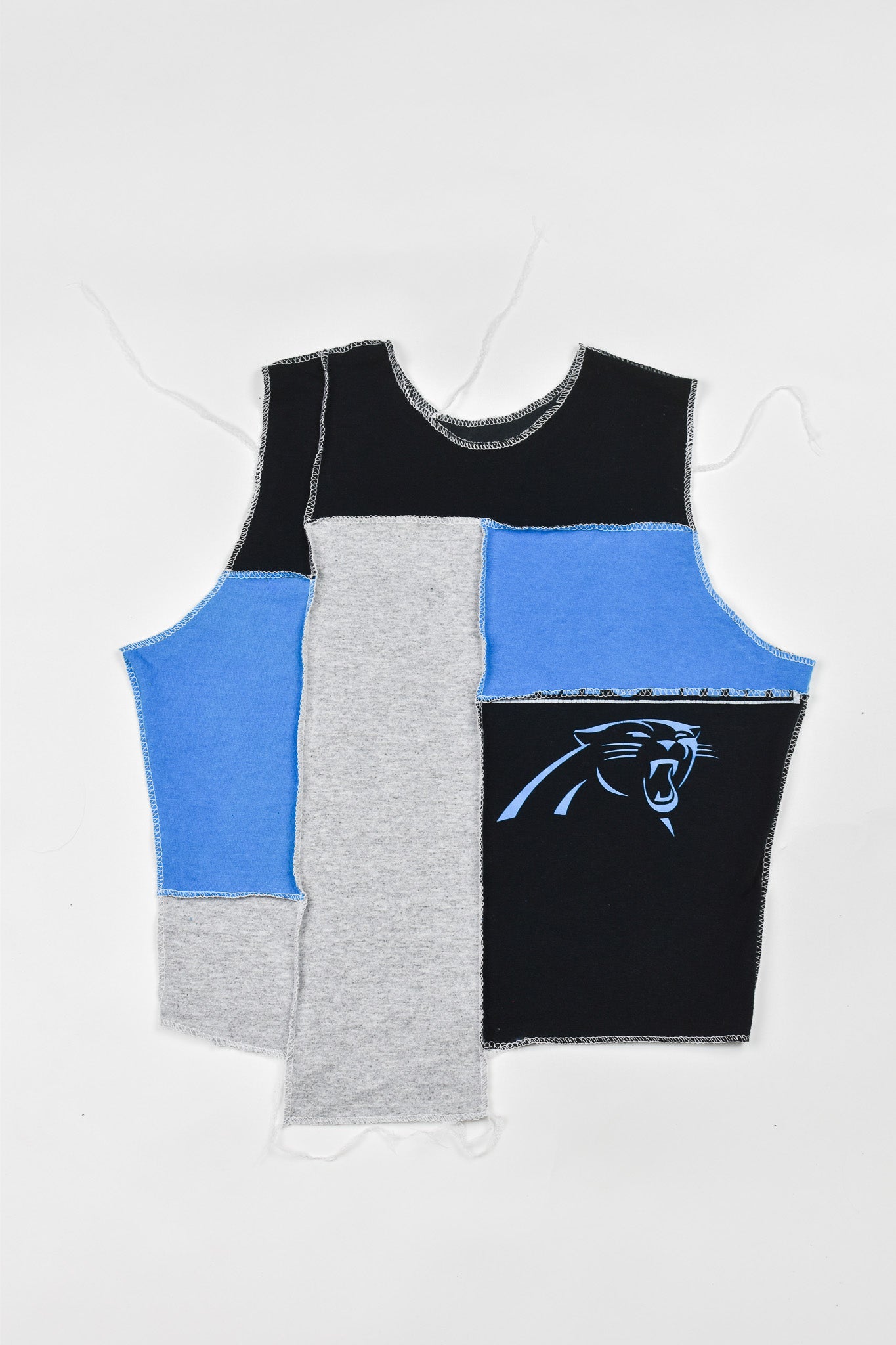 Upcycled Panthers Scrappy Tank Top