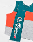 Upcycled Dolphins Scrappy Tank Top