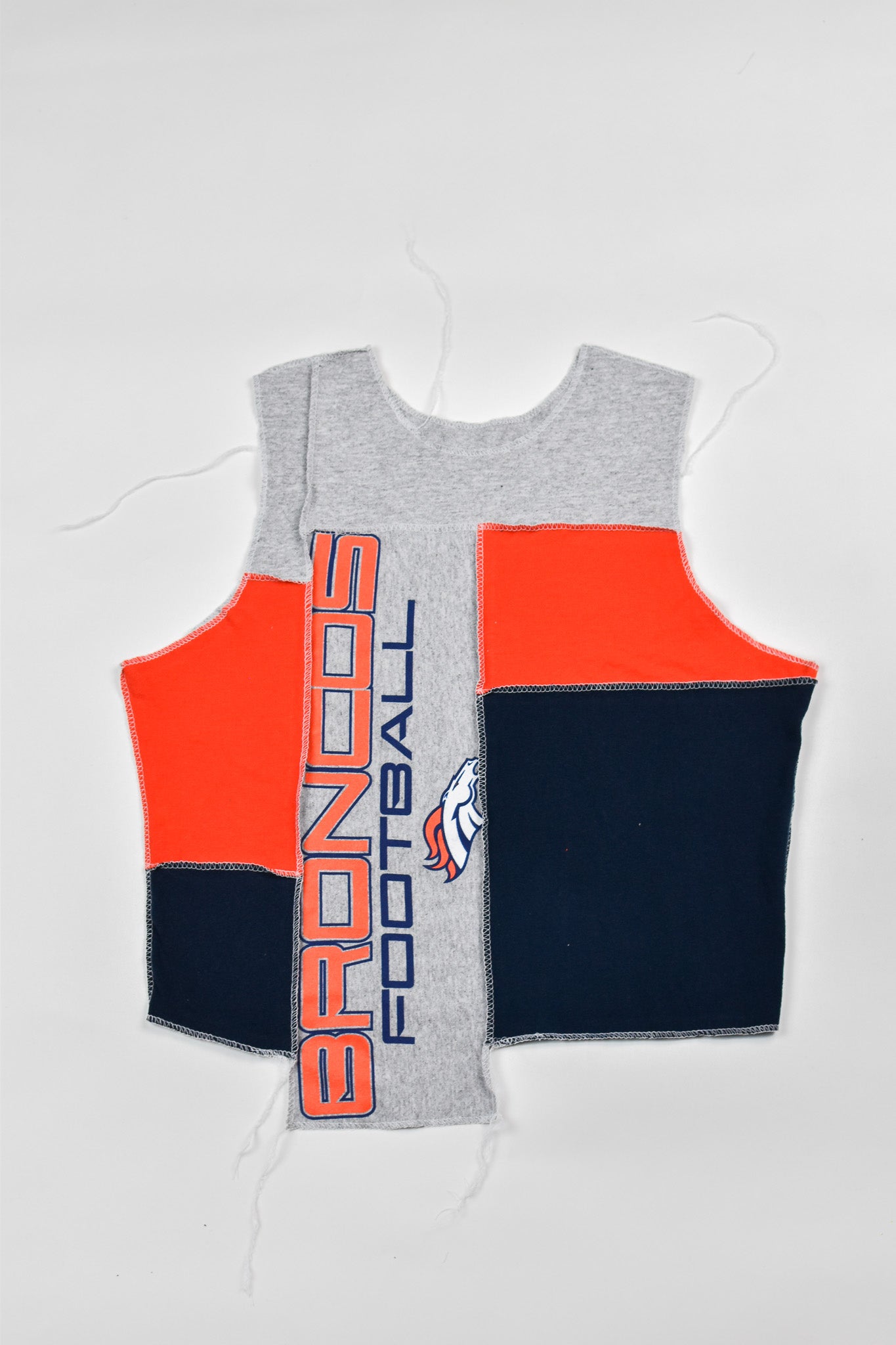 Upcycled Broncos Scrappy Tank Top