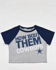 Upcycled Cowboys Baby Tee