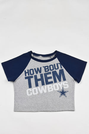Upcycled Cowboys Baby Tee