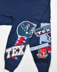 Upcycled Texans Patchwork Sweatshirt