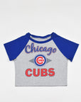 Upcycled Cubs Baby Tee