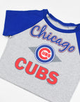 Upcycled Cubs Baby Tee