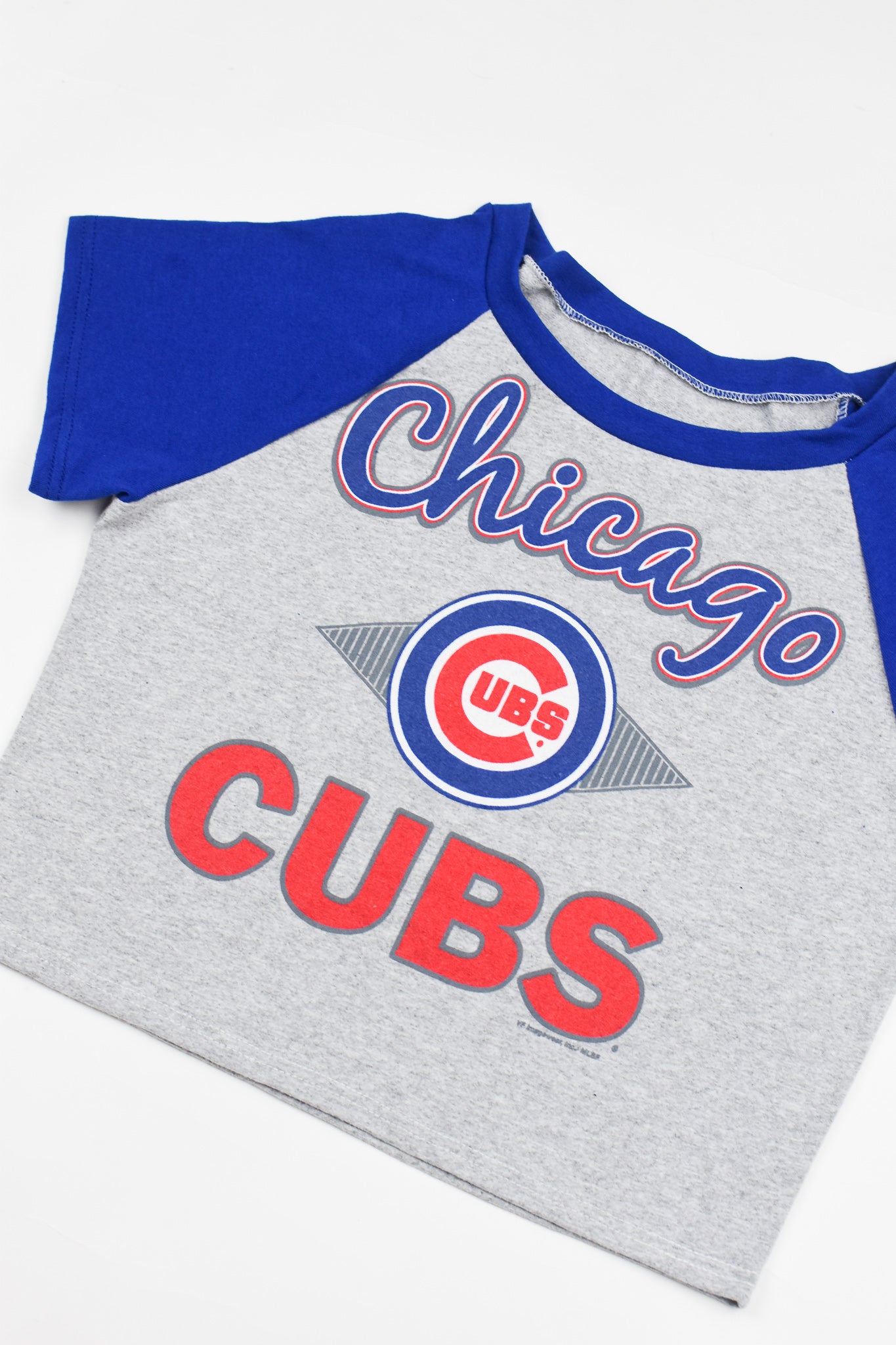 Upcycled Cubs Baby Tee - Tonguetied Apparel