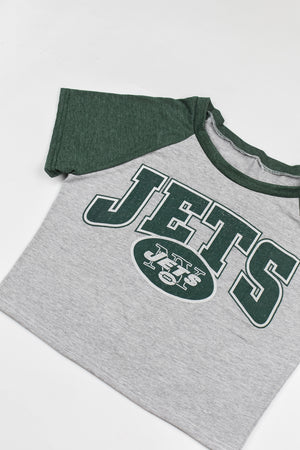 Upcycled Jets Baby Tee