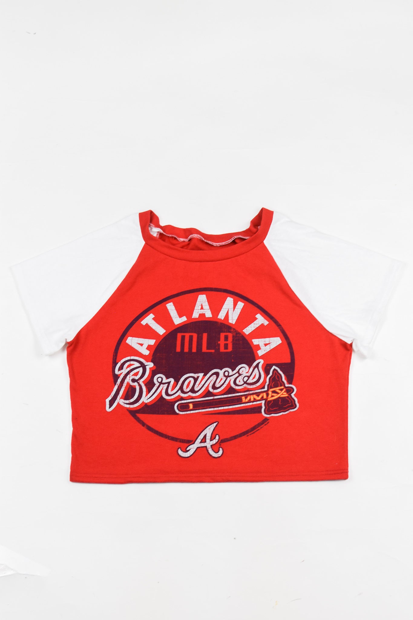Upcycled Braves Baby Tee