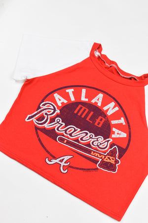 Upcycled Braves Baby Tee