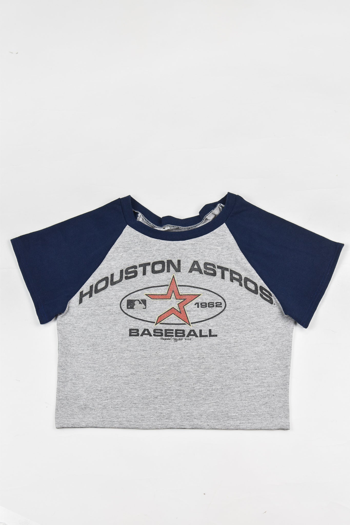 Upcycled Astros Baby Tee - Tonguetied Apparel