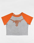 Upcycled Longhorns Baby Tee