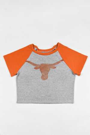 Upcycled Longhorns Baby Tee