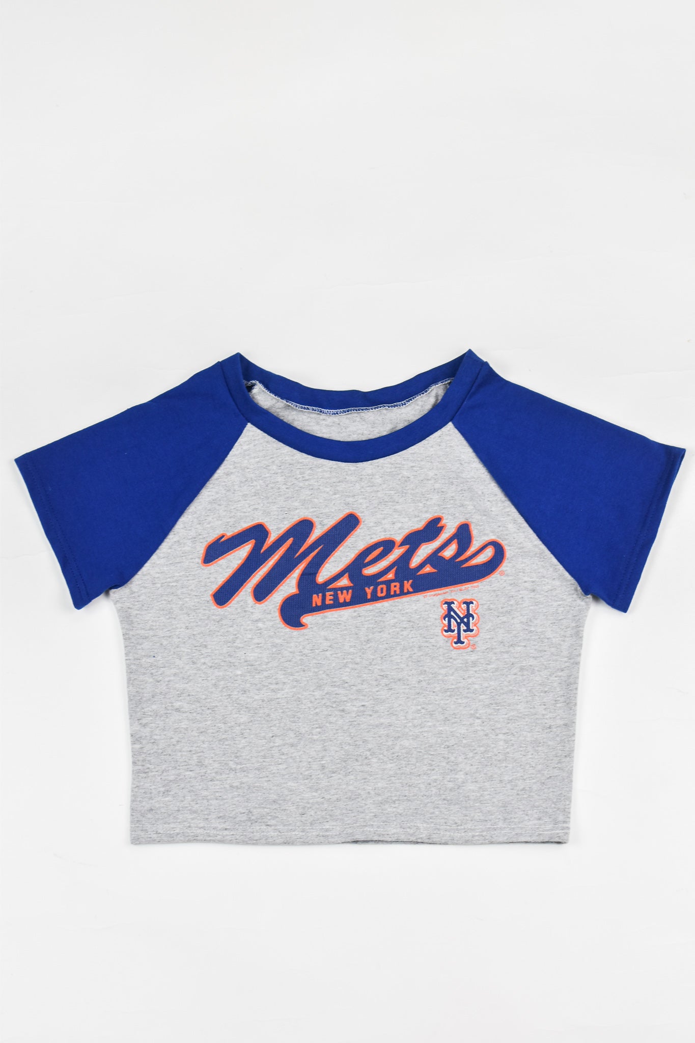 Upcycled Mets Baby Tee - Tonguetied Apparel