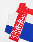 Upcycled Phillies Scrappy Tank Top