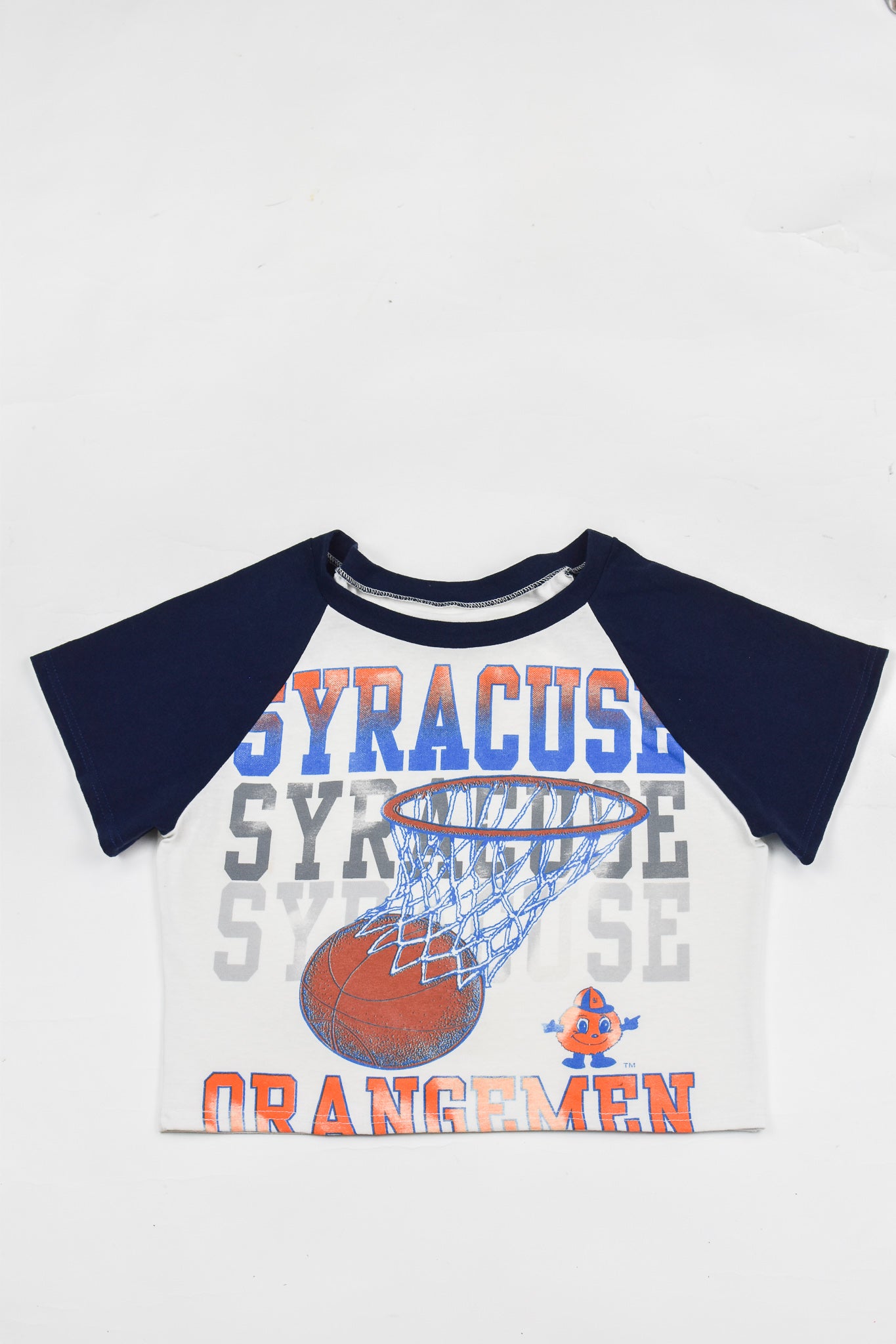 Upcycled Syracuse Baby Tee