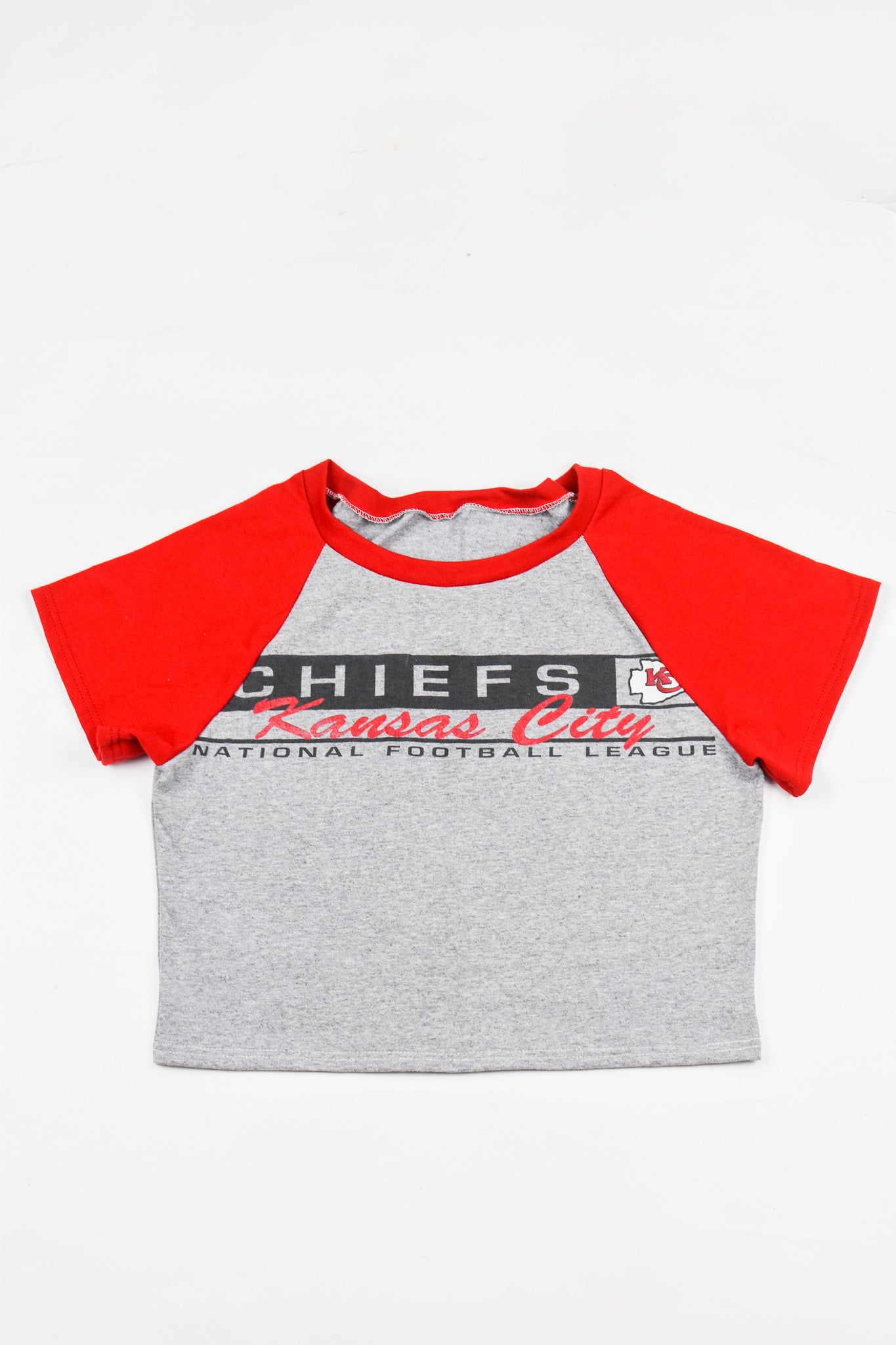 Upcycled Reds Baby Tee - Tonguetied Apparel