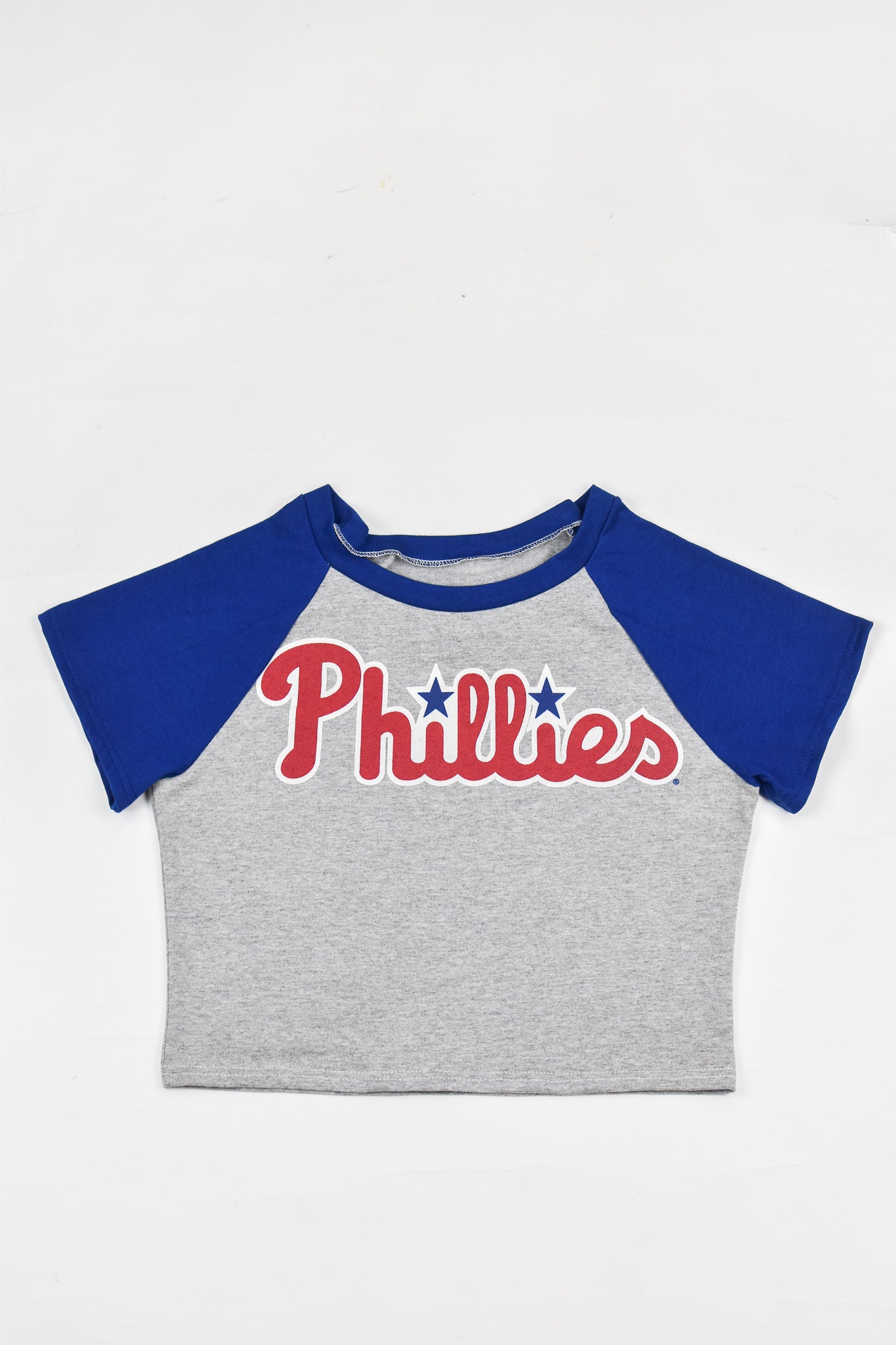 Upcycled Phillies Baby Tee - Tonguetied Apparel