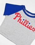 Upcycled Phillies Baby Tee