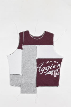 Upcycled Texas A&M Scrappy Tank Top