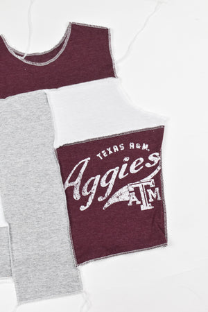 Upcycled Texas A&M Scrappy Tank Top
