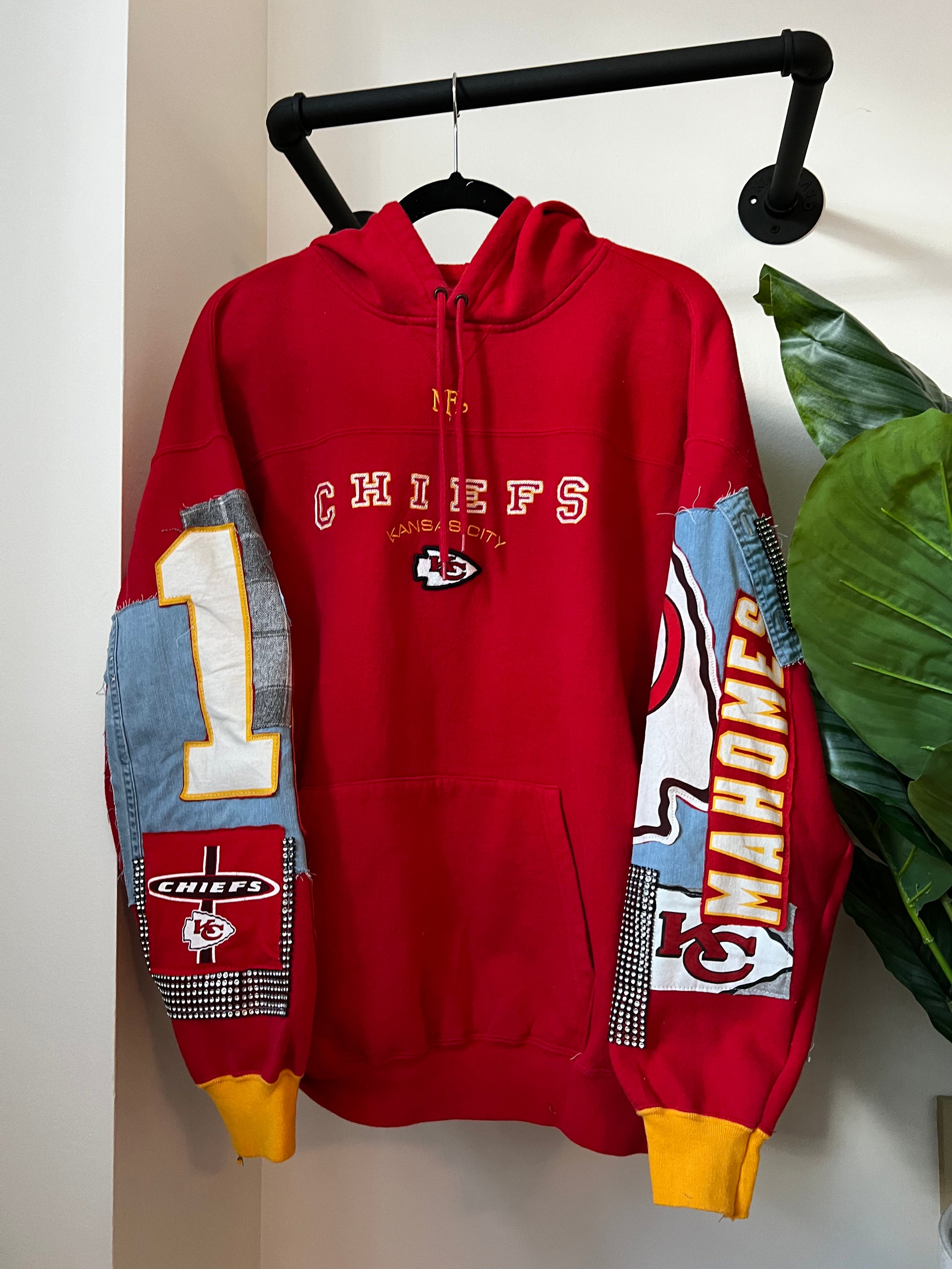 Upcycled Chiefs Patchwork Sweatshirt