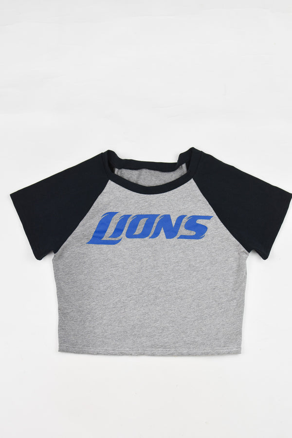 Upcycled Panthers Baby Tee - Tonguetied Apparel