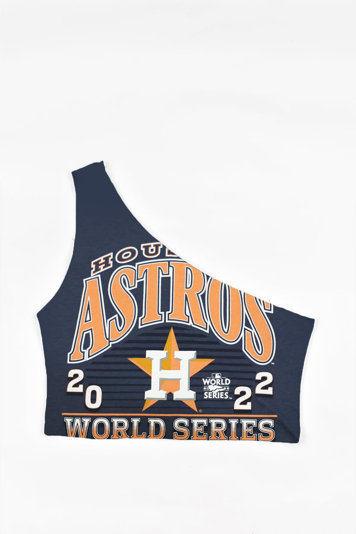 Upcycled Astros One Shoulder Tank Top - Made To Order