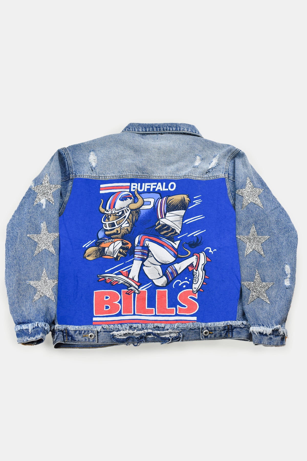 Upcycled Bills Star Patchwork Jacket