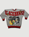 Upcycled Blackhawks Patchwork Sweatshirt - CUSTOMIZABLE