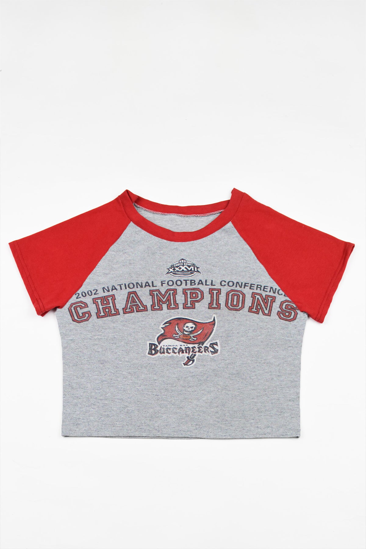 Upcycled Buccaneers Baby Tee *MADE TO ORDER*