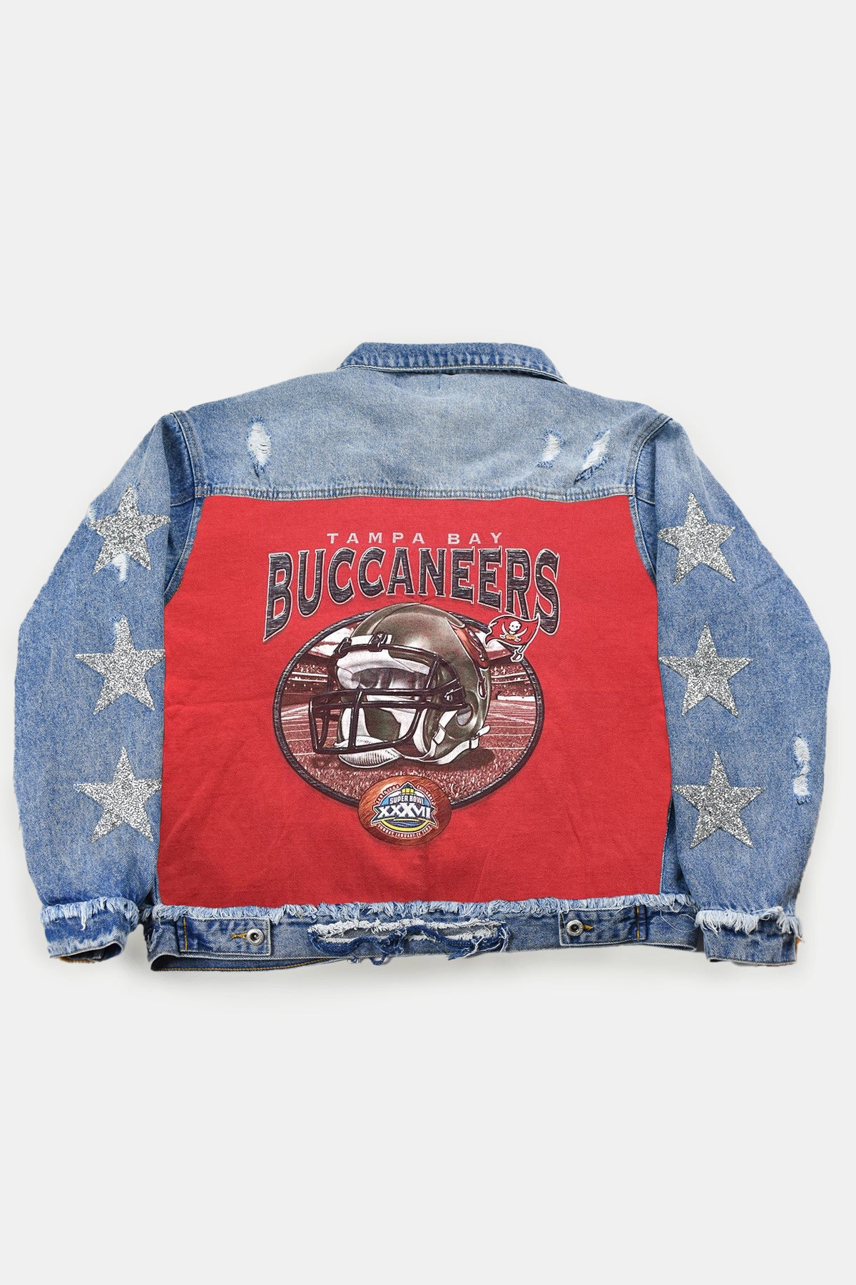 Upcycled Buccaneers Star Patchwork Jacket