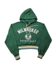 Upcycled Cropped Milwaukee Bucks Sweatshirt