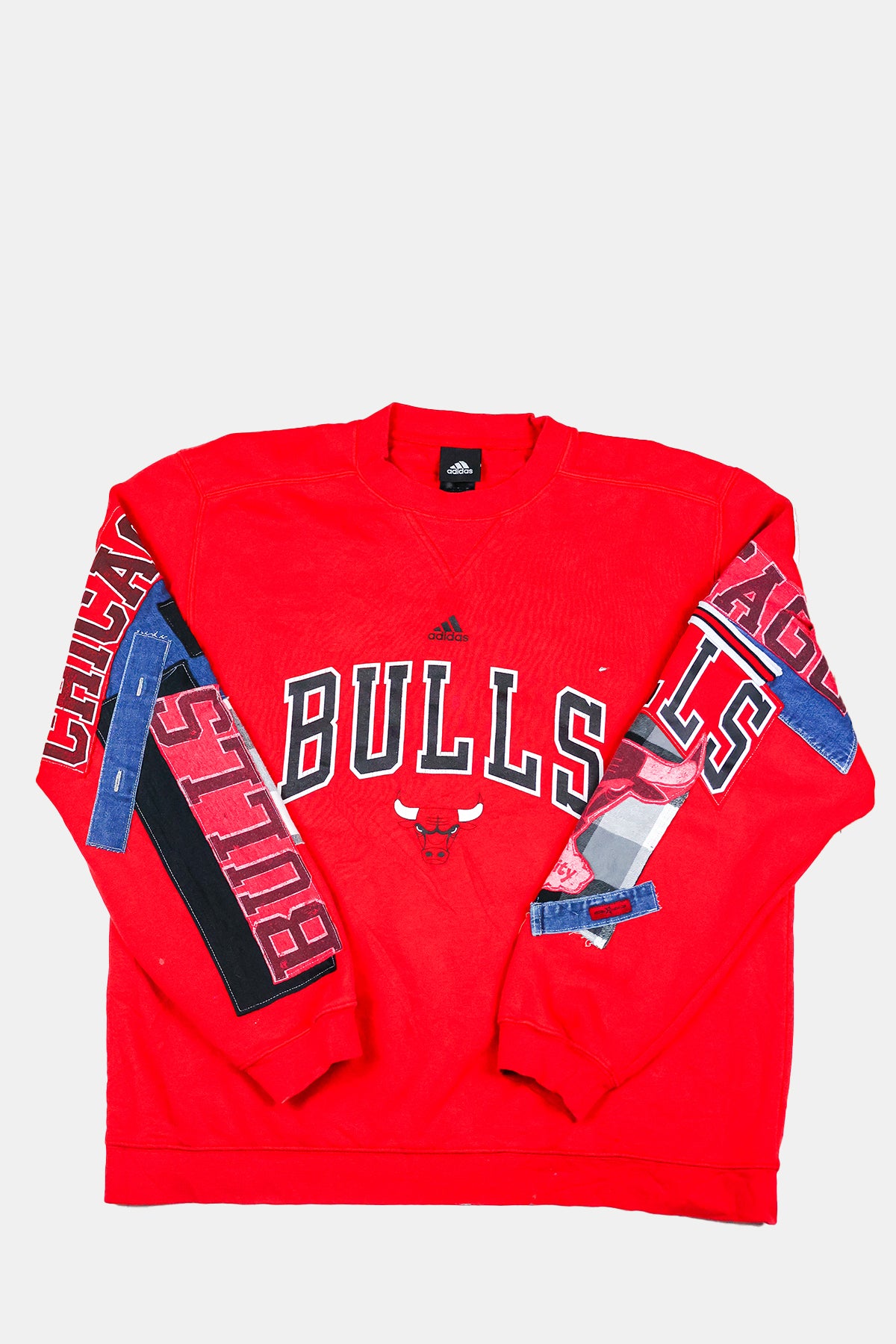 Upcycled Bulls Patchwork Sweatshirt