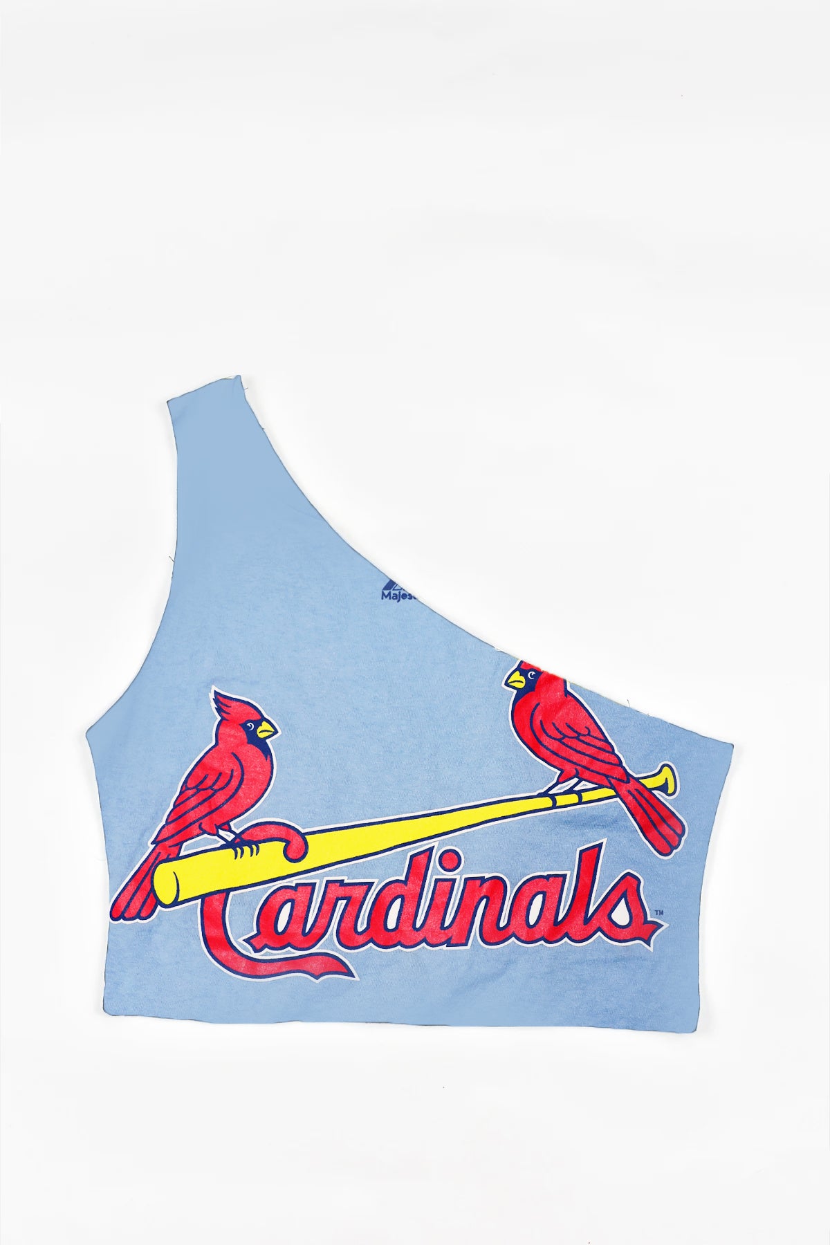 Upcycled Cardinals One Shoulder Tank Top - Made To Order