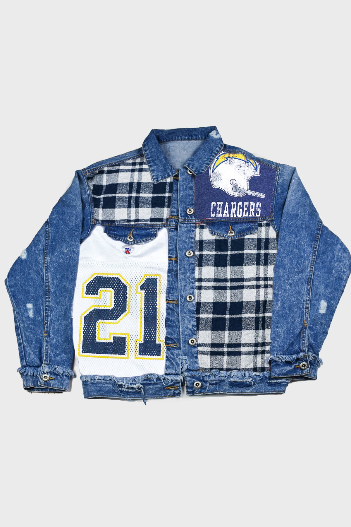Upcycled Chargers Patchwork Jacket