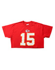 Upcycled Cropped Kansas City Chiefs Shirt