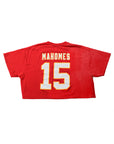 Upcycled Cropped Kansas City Chiefs Shirt