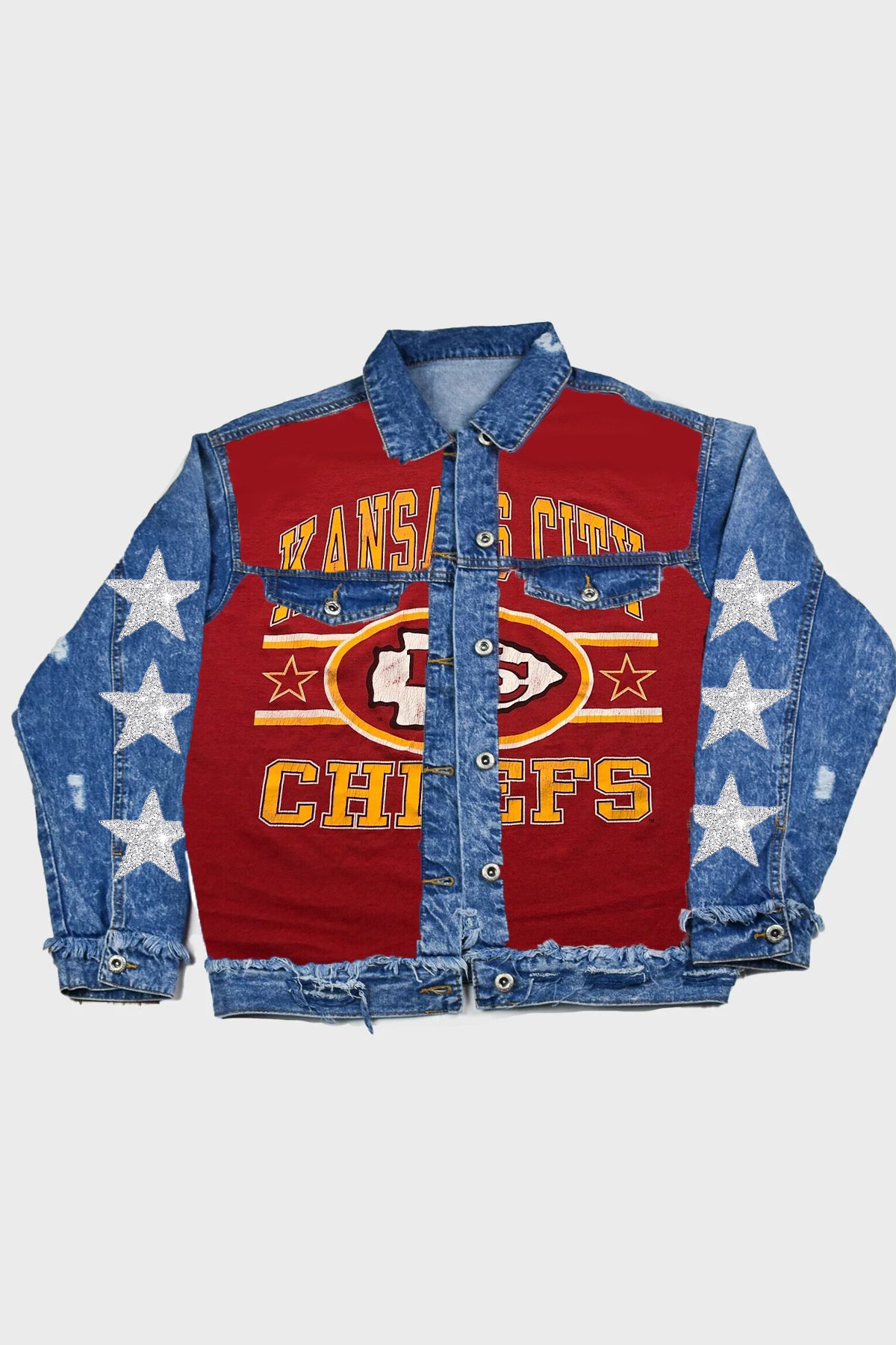 Upcycled Chiefs Star Patchwork Jacket