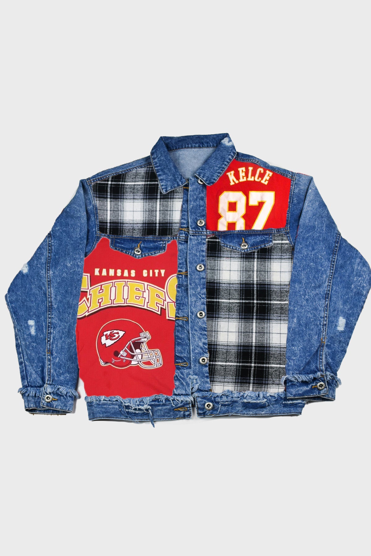 Upcycled Chiefs Patchwork Jacket