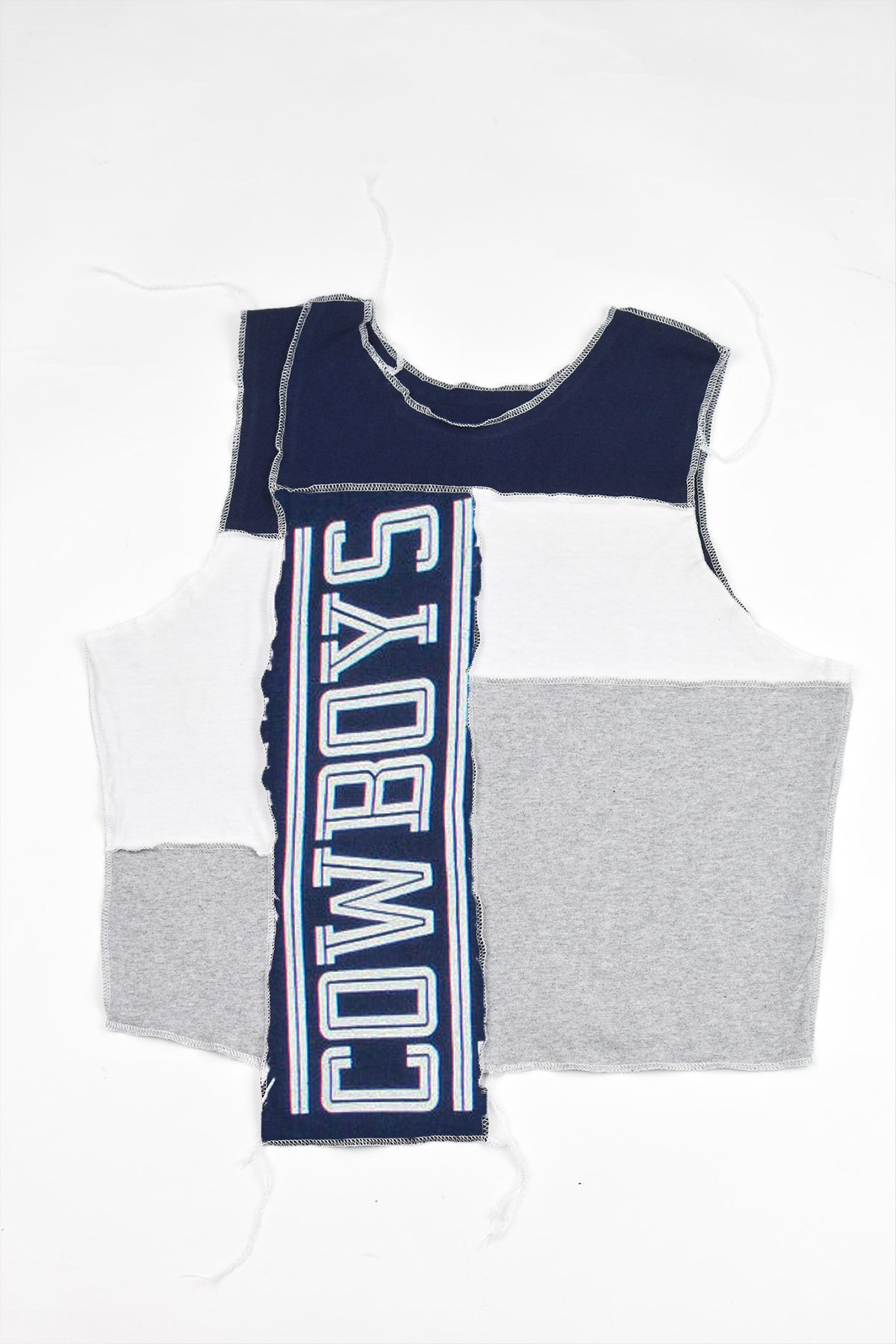 Upcycled Cowboys Scrappy Tank Top *MADE TO ORDER*
