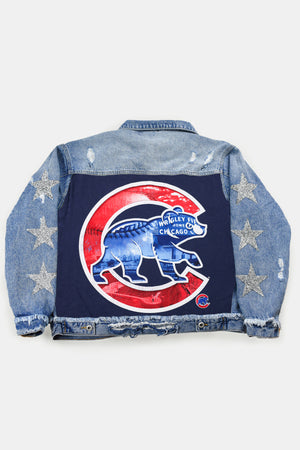 Upcycled Cubs Star Patchwork Jacket