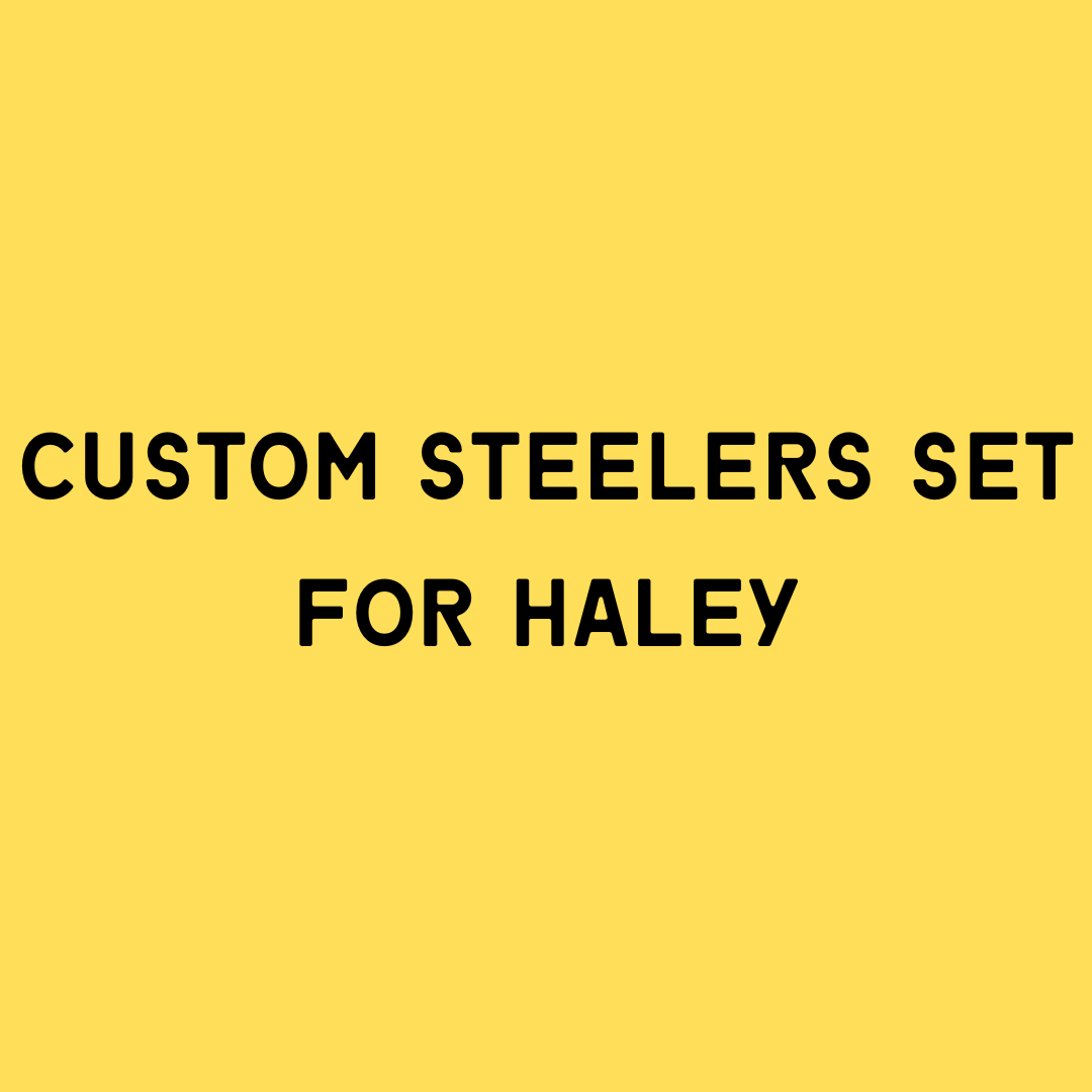 Upcycled Custom Order Steelers Set for Haley