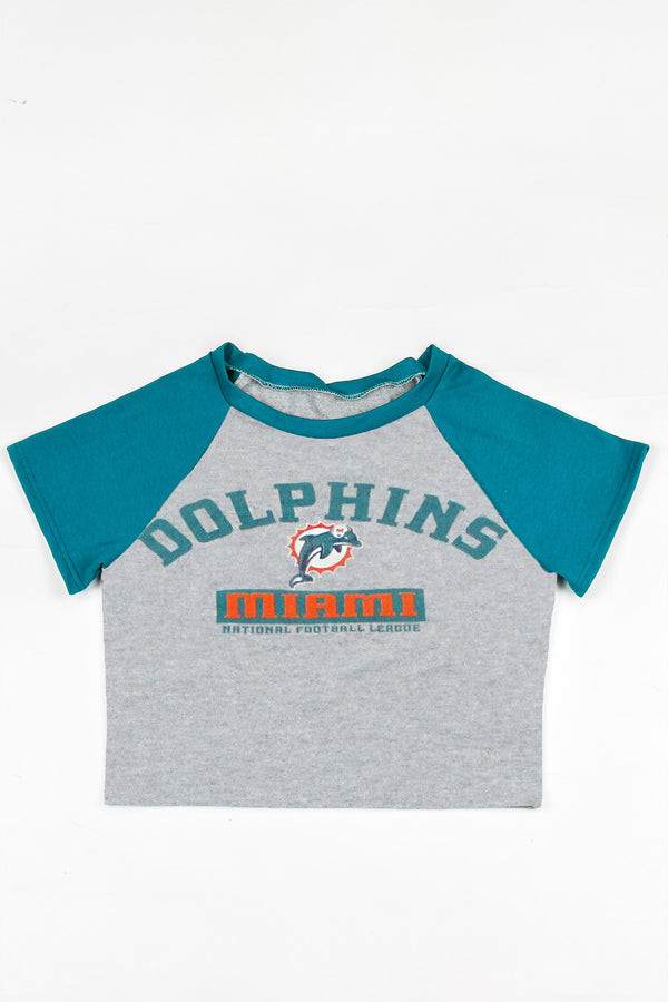 Upcycled Vintage Dolphins Flame Sweatshirt - Tonguetied Apparel