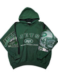 Upcycled New York Jets Patchwork Sweatshirt - CUSTOMIZABLE